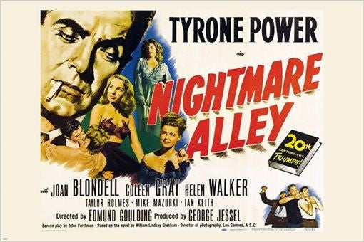 TYRONE POWER film star in NIGHTMARE ALLEY vintage movie poster CLASSIC 24X36
