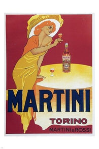 VINTAGE martini ad poster MARCELLO DUDOVICH italian classy style 24X36 HOT