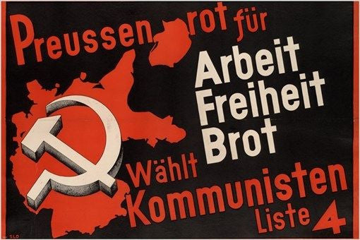 german interwar communist AD POSTER political historic COLLECTORS 24X36 #5