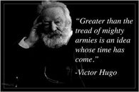 VICTOR HUGO inspirational quote poster FRENCH poet novelist dramatist 24X36