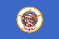 MINNESOTA OFFICIAL FLAG poster STAR COLORFUL historic collectors 24X36 NEW