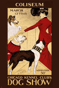 CHICAGO VINTAGE DOG SHOW POSTER 1902 Kennel Club RARE HOT NEW 24x36