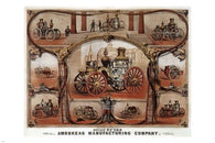 AMOSKEAG MANUFACTURING CO. Fire Engine Vintage POSTER USA 1872 24X36 hot NEW