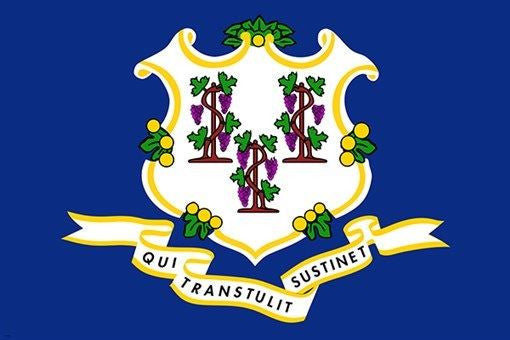 connecticut flag poster OFFICIAL COLLECTORS HISTORIC POLITICAL 24X36 new hot