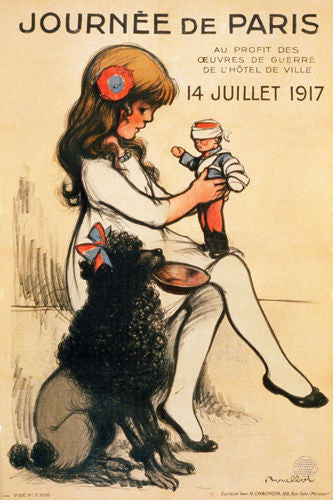 Journée de Paris FRENCH PROPOGANDA POSTER 1917 24X36 military fundraising