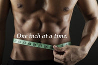 one inch at a time MOTIVATIONAL FITNESS POSTER buff male muscles 24X36 SEXY