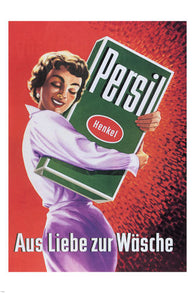 PERSIL vintage ad poster AUSTRIA 1955 24X36 COLLECTORS top shelf SEXY