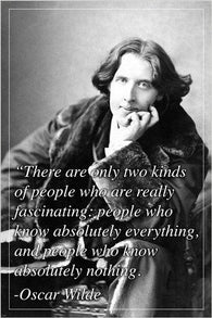 renowned english author OSCAR WILDE inspirational quote POSTER 24X36 COOL