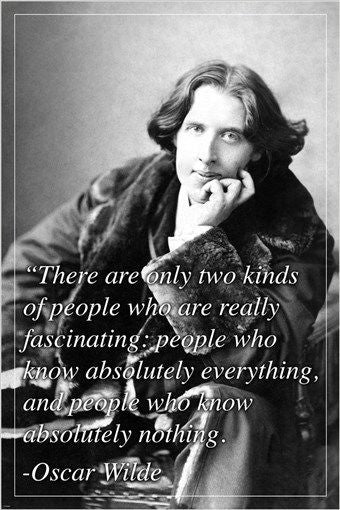 renowned english author OSCAR WILDE inspirational quote POSTER 24X36 COOL