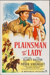 WESTERN MOVIE POSTER plainsman and the lady WILLIAM ELLIOTT indians 24X36