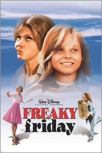 walt disney's FREAKY FRIDAY classic movie poster JODIE FOSTER comedy 24X36