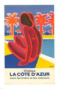 VISIT THE IVORY COAST french VINTAGE ad poster MODERN design EXQUISITE 24X36
