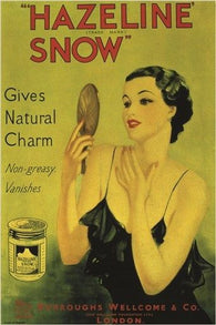 gives natural charm HAZELINE SNOW vintage AD POSTER collectors 24X36 HOT