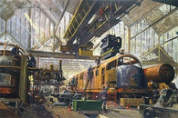 vintage art poster BRITISH RAILWAYS collectors T.CUENO industrial 24X36 NEW