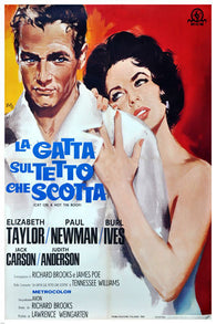 CAT on a HOT TIN ROOF movie poster SEDUCTION liz TAYLOR paul NEWMAN 24X36