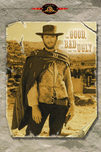 THE GOOD THE BAD & THE UGLY movie poster CLINT EASTWOOD tough WESTERN 24X36