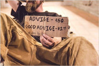 GOOD ADVICE photo poster HUMOROUS LAID BACK baggy pants FULL BEARD 24X36