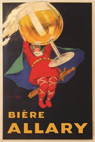 MUSEE EUROPEAN - BIERE ALLARY vintage beer ad poster HUMOROUS colorful 24X36