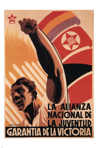THE NATIONAL YOUTH ALLIANCE vintage poster J Bardasano SPAIN 1936 24X36