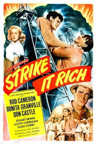 STRIKE IT RICH movie poster ADVENTURE DANGER rod cameron don castle 24X36