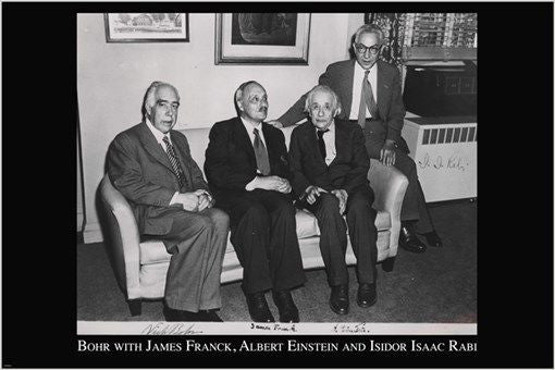 A-BOMB INVENTORS famous physicists INSPIRING photo poster EINSTEIN 24X36 new