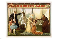 FOR THE CHILDREN'S SAKE vintage print poster COLORFUL ART genteel 24X36 NEW