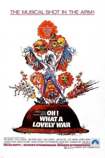 richard attenborough's OH WHAT A LOVELY WAR movie poster JOHN GIELGUD 24X36