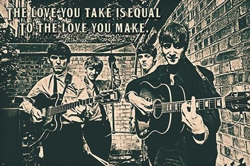liverpool england BEATLES POSTER ABOUT LOVE classic music collectors 24X36