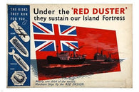 WAR EFFORT under the red duster GREAT BRITAIN propaganda poster NEW 24X36
