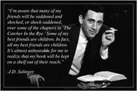 FAMED AUTHOR J.D. SALINGER quote poster INSPIRATIONAL MOTIVATIONAL 24X36