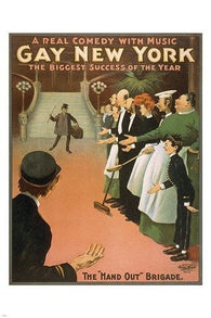 a real comedy with music GAY NEW YORK vintage theater poster CLASSIC 24X36