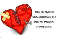 BROKEN HEART inspirational QUOTE poster 24X36 CUTE band-aid STITCHES