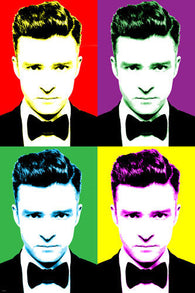 Singer JUSTIN TIMBERLAKE Celebrity POP ART Poster Multiple Images 24X36