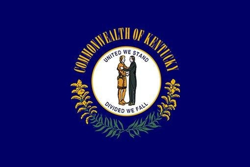 KENTUCKY official state flag poster HISTORIC POLITICAL COLLECTORS NEW 24X36