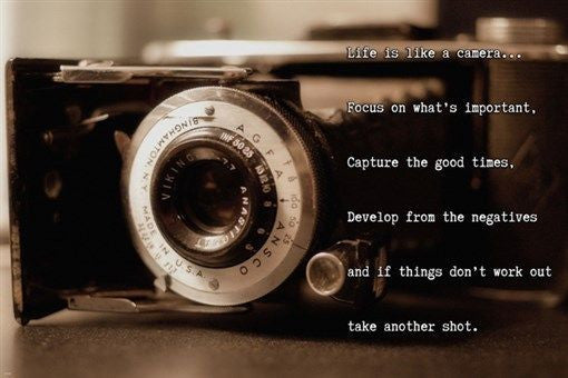 OLD TIME CAMERA inspirational poster QUOTE ABOUT LIFE 24X36 poetic CHARMING