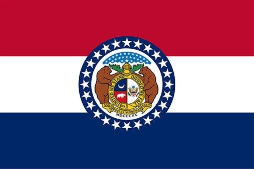 missouri state flag poster OFFICIAL HISTORIC POLITICAL COLLECTORS 24X36 hot