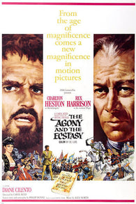 the AGONY and the ECSTASY movie poster rex HARRISON charleton HESTON 24X36