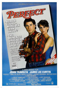 PERFECT movie poster TRAVOLTA and CURTIS 80's health club LOVE DANCE 24X36 - UW0