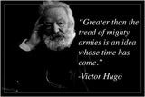 VICTOR HUGO inspirational quote poster FRENCH poet novelist dramatist 24X36
