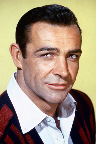 sean CONNERY head shot poster PLAYFUL HIGH QUALITY COLLECTIBLE rare 24X36