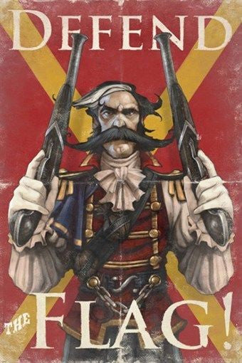 VINTAGE PATRIOTIC POSTER Defend the Flag RARE HOT NEW 24x36-PW0