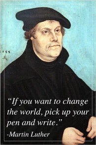 MARTIN LUTHER reformer of christianity INSPIRATIONAL quote poster 24X36 RARE