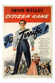 ORSON WELLE'S CITIZEN KANE movie poster FAMED dramatic SENTIMENTAL 1941 24X36