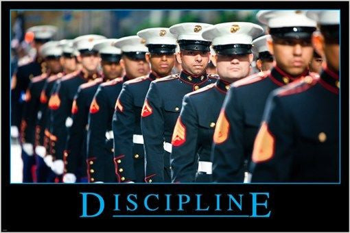 MILITARY UNIFORM motivational/inspirational poster DISCIPLINE 24X36 new