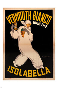 bianco vermouth ISOLABELLA vintage ad poster M.DUDOVICH high-life 24X36