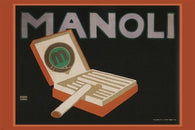 manoli cigarettes vintage AD poster by L. BERNHARD Germany 1910 24X36 HOT NEW