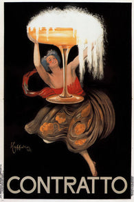 contratto LEONETTO vintage AD poster CAPPIELLO italy 1922 24X36 top quality