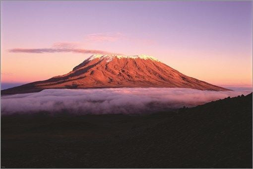 mt. kilimanjaro TANZANIA AFRICA poster WORLD FAMOUS dormant volcano 24X36