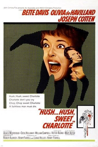 hush hush sweet charlotte VINTAGE MOVIE POSTER bette davis HORROR 24X36 hot