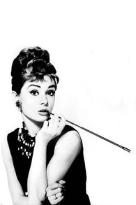 AUDREY HEPBURN BREAKFAST AT TIFFANYS publicity still poster charming 24X36-SW0